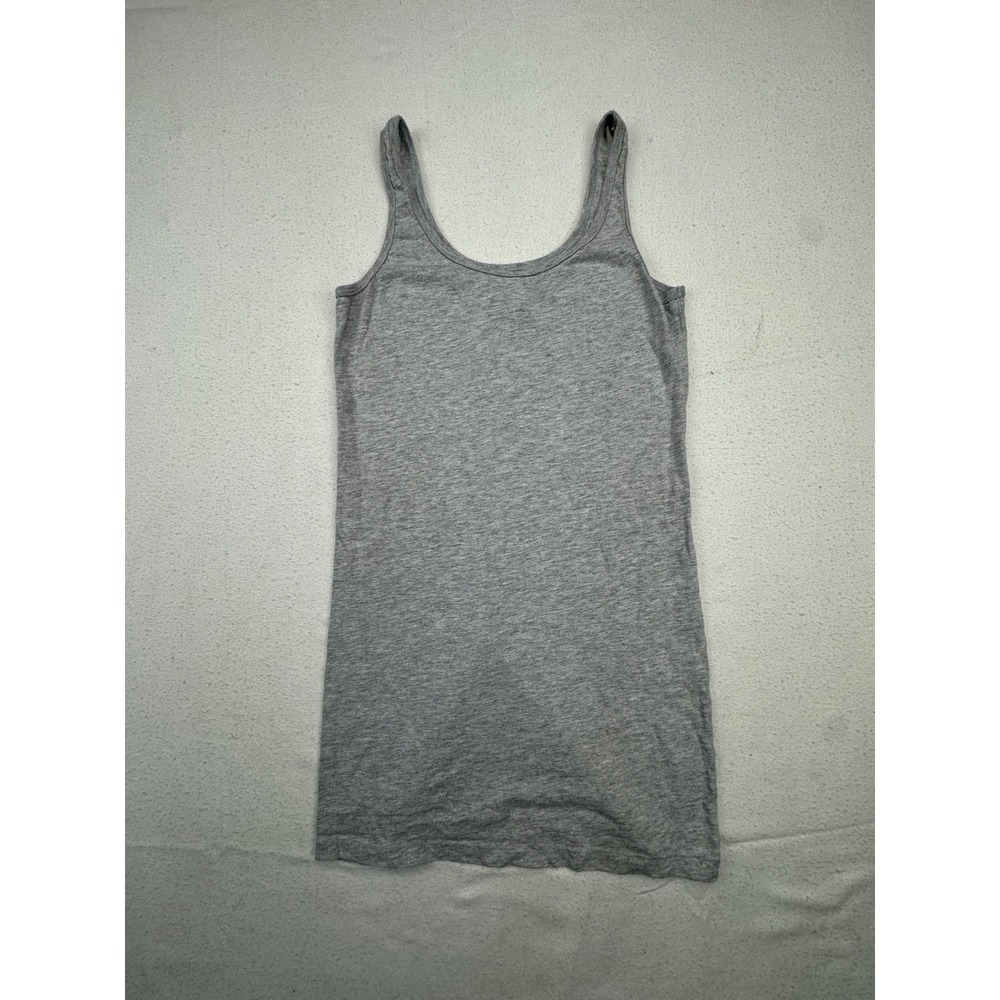 Bella Tank Top Womens Small S Gray Scoop Neck Sleeveless Heathered Basic Casual